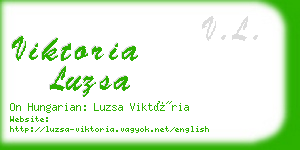 viktoria luzsa business card